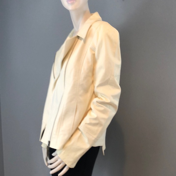 NWT Truth and Pride White Leather Jacket SZ L - Picture 5 of 16